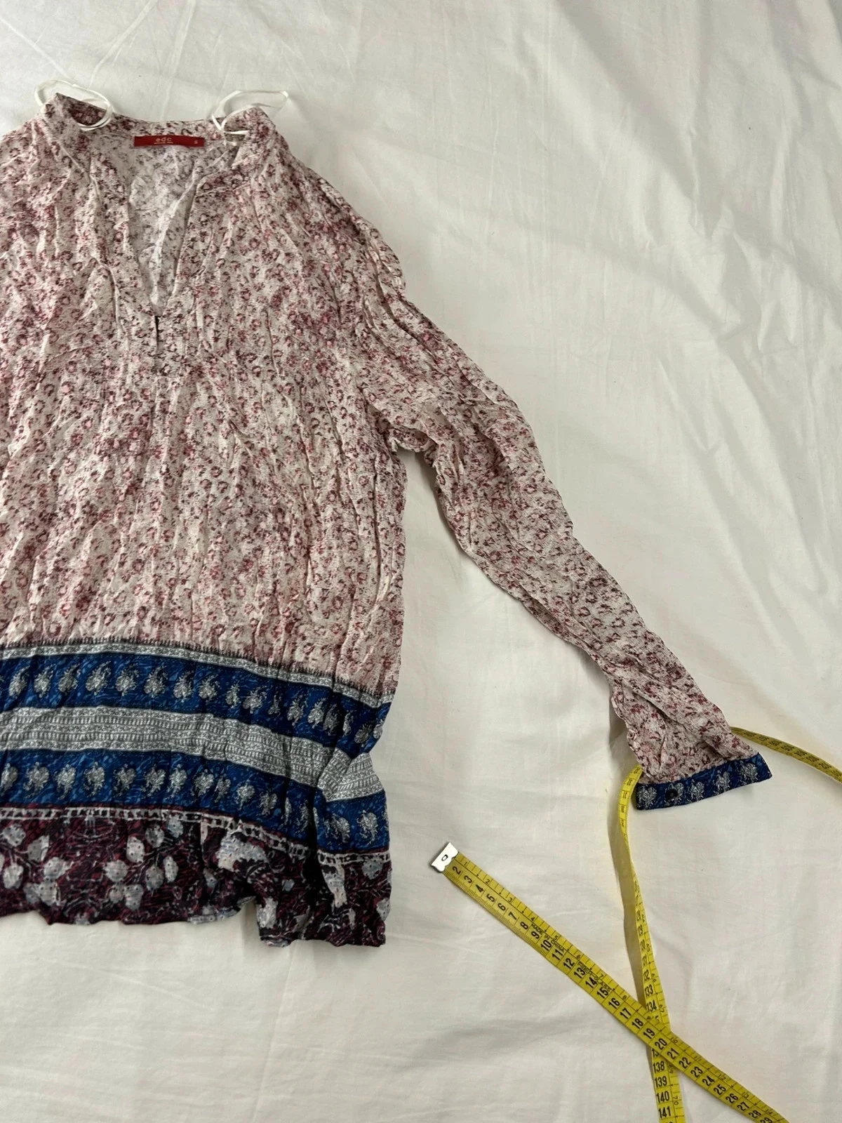 Lange mouw blouse edc vintage met veelkleurige patronen – photo 2